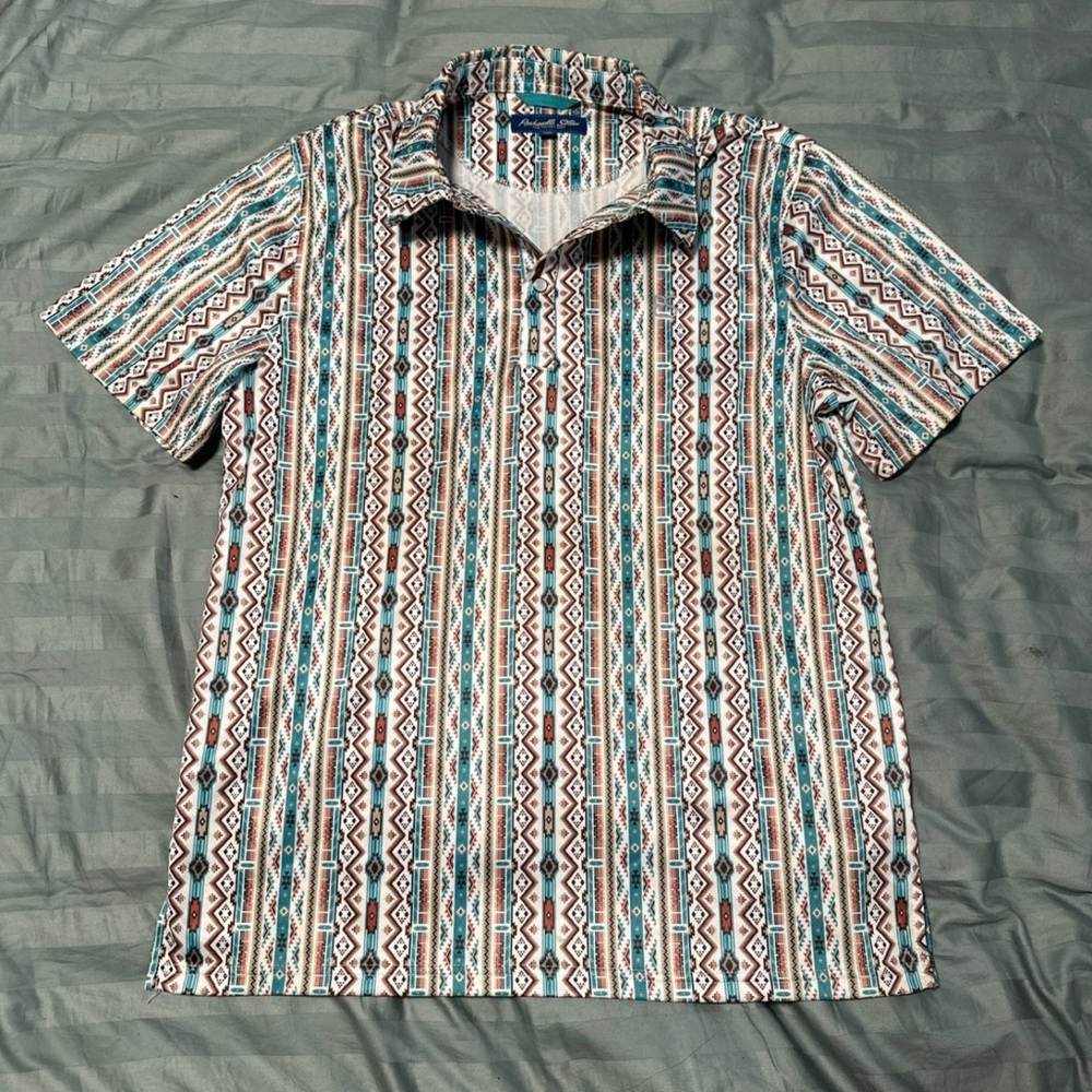 Panhandle Slim Multicolor Geometric Button Down Shirt